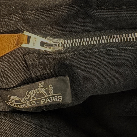 Hermès Cotton Canvas Fourre-Tout in Black/Grey - Picture 3 of 8